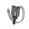 Auto Punjac Moxom MX-VC53 USB & Type C Output + Type C & Lightning Cable Output 45W Crni