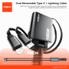Auto Punjac Moxom MX-VC53 USB & Type C Output + Type C & Lightning Cable Output 45W Crni