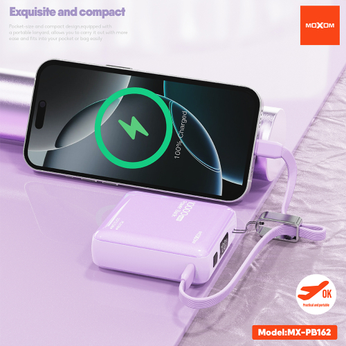 Power Bank Moxom MX-PB162 Mini Cookie PD20W + SCP22.5W 10000MAH bez