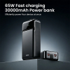 Power Bank Bwoo LCD Display Usb-A/Type C 65W 30000MAH Crni