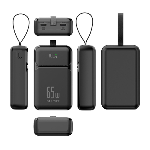 Power Bank Forever TB-400 Pd+Qc Usb-A/Type C 65W 20000MAH Crni