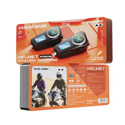 Bluetooth Headset za Kacigu (Slusalica) Karler Bass KR-M4 Combo Crna
