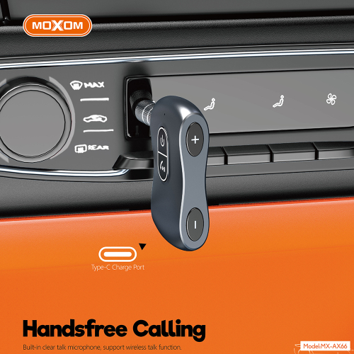 Bluetooth Receiver za Auto Moxom MX-AX66 Crni