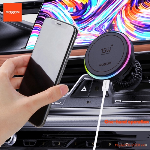 Drzac za Mobilni Telefon Moxom MX-VS131 Wireless 15W Crni