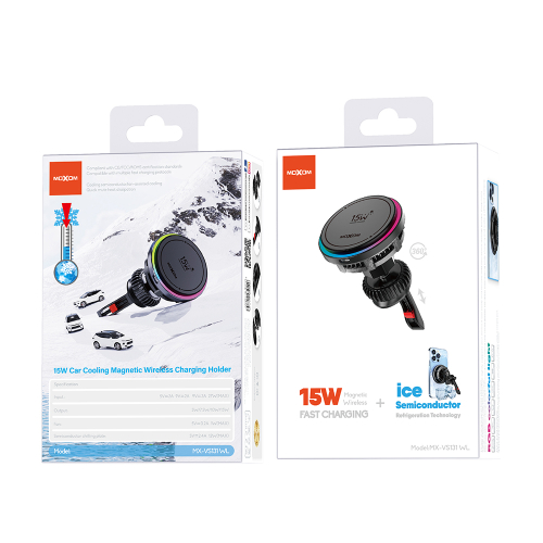 Drzac za Mobilni Telefon Moxom MX-VS131 Wireless 15W Crni