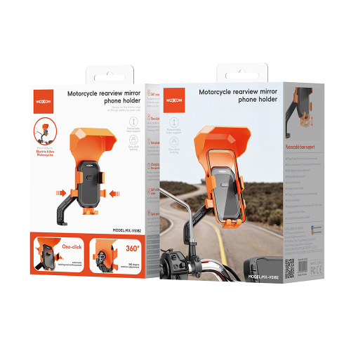 Drzac za Mobilni Telefon Moxom MX-VS182 za Bicikl i Motor Crni