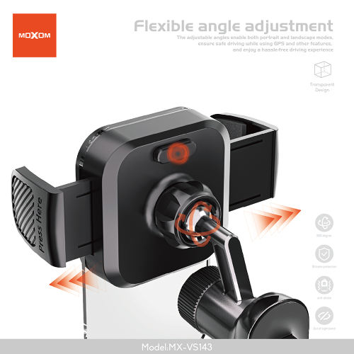 Drzac za Mobilni Telefon Moxom MX-VS143 Ventilacija Crni