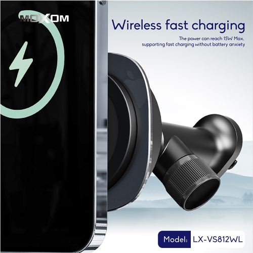Drzac za Mobilni Telefon Moxom LX-VS812 WL Wireless 15W Crni