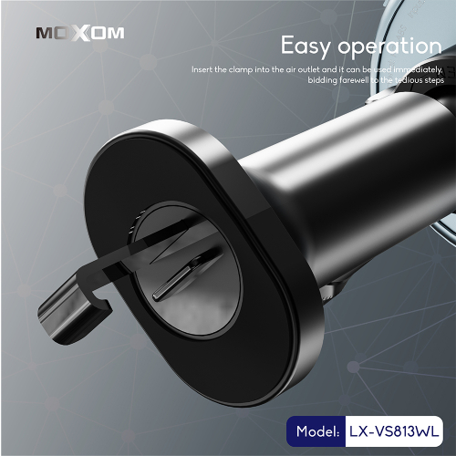 Drzac za Mobilni Telefon Moxom LX-VS813 WL Wireless 15W Crni