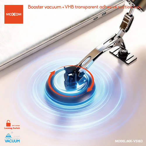 Drzac za Mobilni Telefon Moxom MX-VS183 Magnet i Vakum Crni