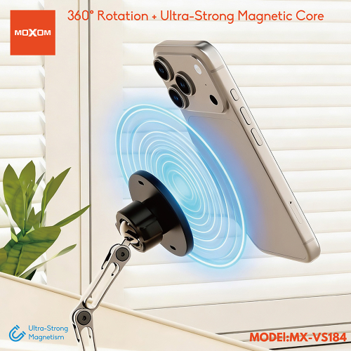 Drzac za Mobilni Telefon Moxom MX-VS184 Magnet i Vakum Crni