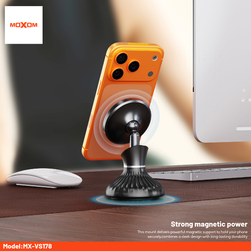 Drzac za Mobilni Telefon Moxom MX-VS178 Magnet i Vakum Crni