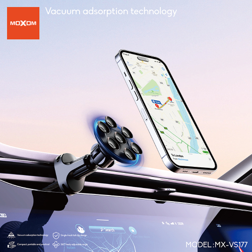 Drzac za Mobilni Telefon Moxom MX-VS177 Ventilacija Crni