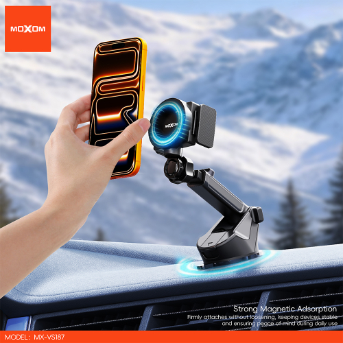 Drzac za Mobilni Telefon Moxom MX-VS187 Magnet i Vakum Crni