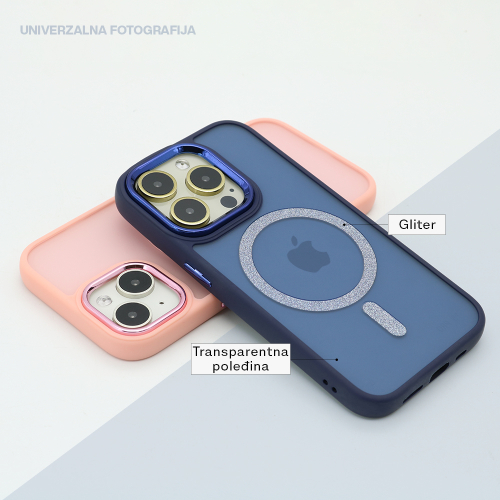 Futrola Shining Magsafe za iPhone 15 Plus (6.7) Crna