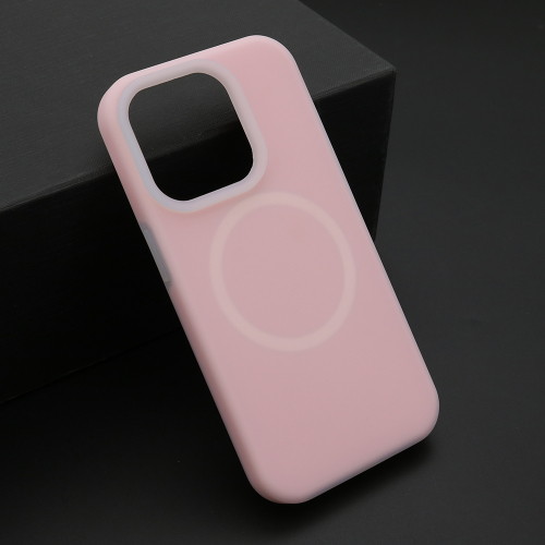 Futrola Pastel Color Magsafe za iPhone 15 Pro (6.1) Roze