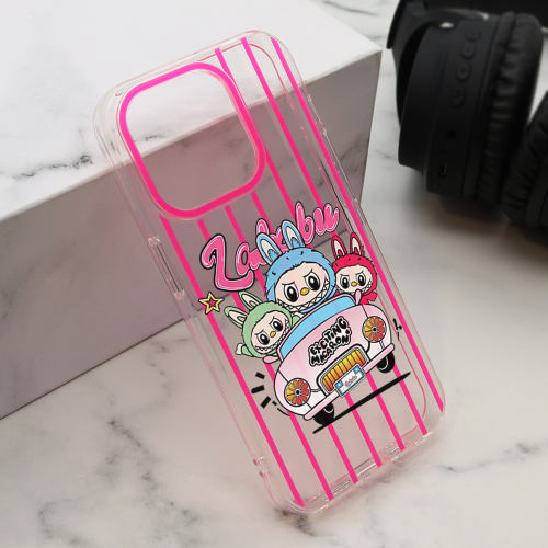 Futrola Print Party za iPhone 15 Pro (6.1) Pink LBB004