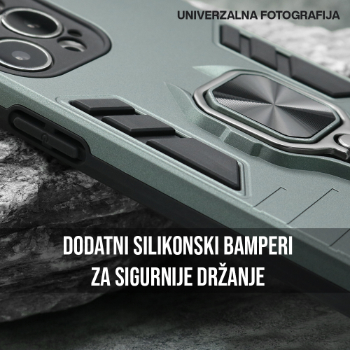 Futrola Square Ring za Honor 600 Pro Siva