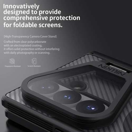 Futrola Nillkin Cam Shield Prop Magnetic za Samsung F976B Galaxy Z Fold 8 Ultra 5G Providno Crna