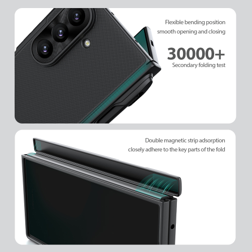 Futrola Nillkin Frosted Shield Fold Magnetic za Samsung F976B Galaxy Z Fold 8 Ultra 5G (With S Pen) Crna
