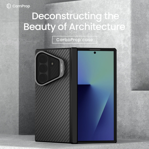Futrola Nillkin Carboprop Magnetic za Samsung F976B Galaxy Z Fold 8 Ultra 5G Crna