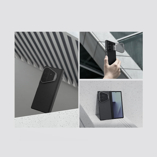 Futrola Nillkin Carboprop Magnetic za Samsung F976B Galaxy Z Fold 8 Ultra 5G Crna