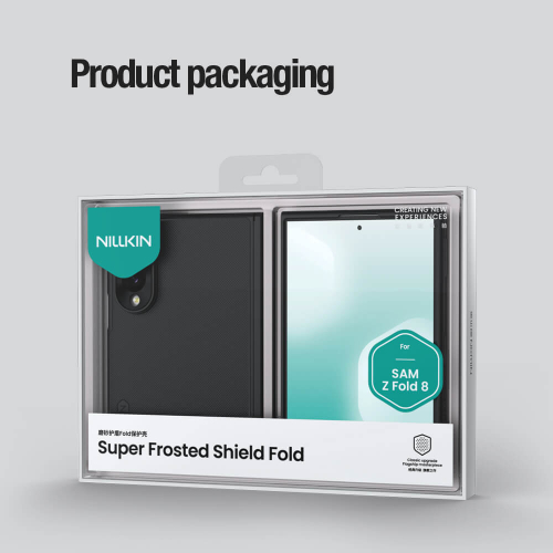 Futrola Nillkin Frosted Shield Fold Magnetic za Samsung F971B Galaxy Z Fold 8 Providno Crna