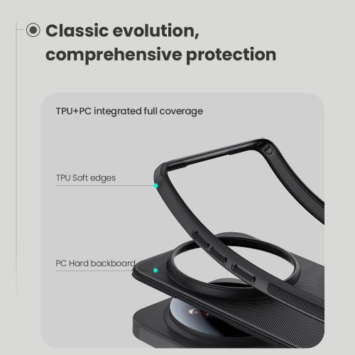 Futrola Nillkin Super Frosted Shield Pro Magnetic za Xiaomi 17 Ultra 5G Crna