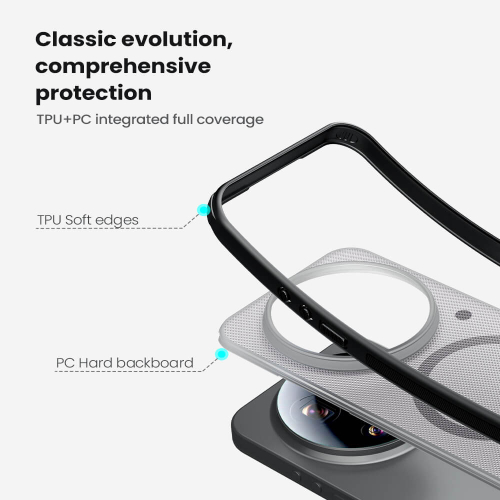Futrola Nillkin Super Frosted Shield Pro Magnetic za Xiaomi 17 Ultra 5G Providno Crna