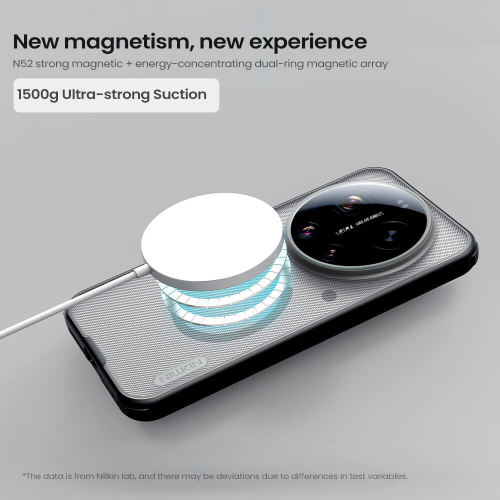 Futrola Nillkin Super Frosted Shield Pro Magnetic za Xiaomi 17 Ultra 5G Providno Crna