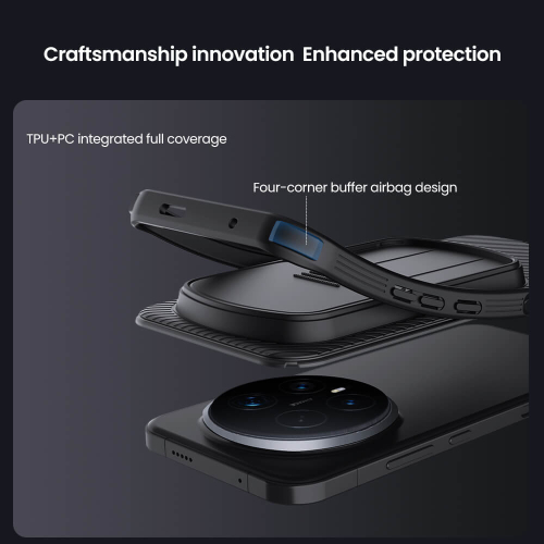 Futrola Nillkin Cam Shield Pro za Honor Magic 8 Pro Crna