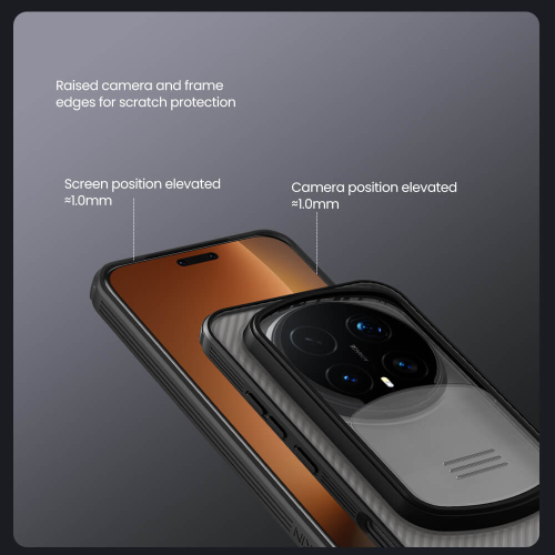 Futrola Nillkin Cam Shield Pro za Honor Magic 8 Pro Providno Crna