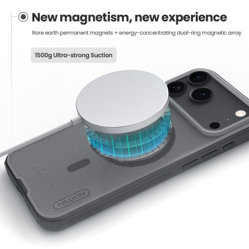 Futrola Nillkin Super Frost Pro Magnetic za iPhone 17 Pro / 18 Pro (6.3) Providno Crna
