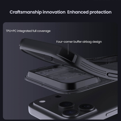 Futrola Nillkin Cam Shield Pro Magnetic za iPhone 17 Pro MAX/18 Pro Max (6.9) Providno Crna