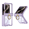 Futrola Ring Lines II za Samsung F776B Galaxy Z Flip 8 5G Ljubicasta (Gkk Case)