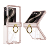 Futrola Ring Lines II za Samsung F776B Galaxy Z Flip 8 5G Roze (Gkk Case)