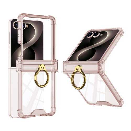 Futrola Ring Lines II za Samsung F776B Galaxy Z Flip 8 5G Roze (Gkk Case)
