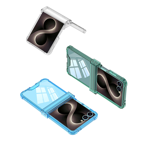 Futrola Lines II za Samsung F776B Galaxy Z Flip 8 5G Plava (Gkk Case)
