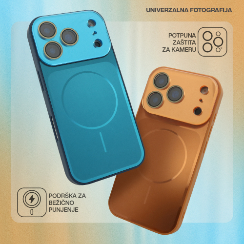 Futrola Color Metal Magsafe II za iPhone 17 Pro (6.3)/IPHONE 18 Pro (6.3) Dark Cherry
