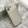 Futrola Color Metal Magsafe II za iPhone 16 (6.1) Srebrna