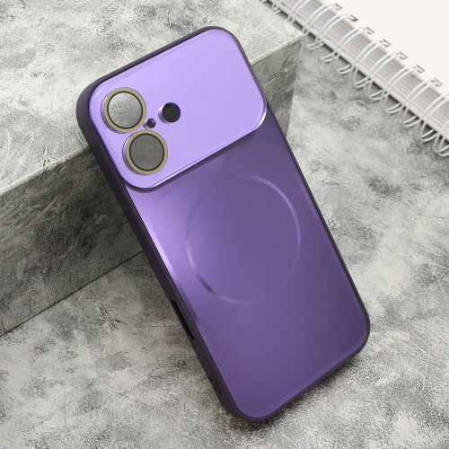 Futrola Color Metal Magsafe II za iPhone 16 (6.1) Ljubicasta