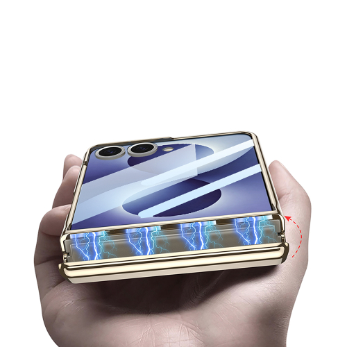 Futrola Luxury Leather Case With Kickstand za Samsung F776B Galaxy Z Flip 8 5G Zelena (Gkk Case)