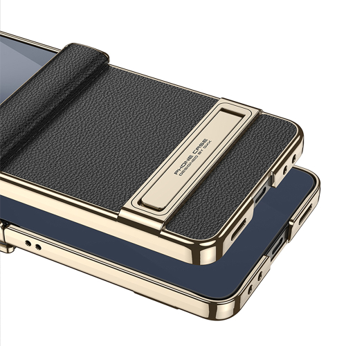 Futrola Luxury Leather Case With Kickstand za Samsung F776B Galaxy Z Flip 8 5G Zelena (Gkk Case)