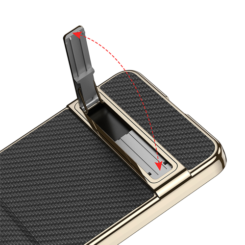 Futrola Luxury Leather Case With Kickstand za Samsung F776B Galaxy Z Flip 8 5G Zelena (Gkk Case)