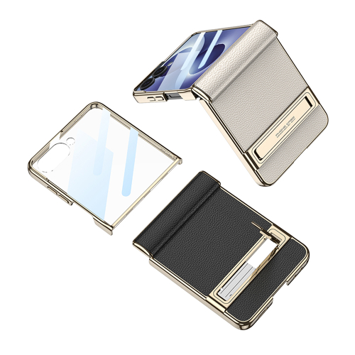 Futrola Luxury Leather Case With Kickstand za Samsung F776B Galaxy Z Flip 8 5G Zelena (Gkk Case)