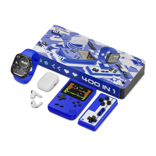 Karler Bass K35-COMBO Set (Smart Watch, Konzola sa Kontrolorom, Slusalice AirPods Pro 2) Plava