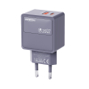 Kuciste Punjaca Moxom MX-HC286 Type C + USB 20W Sivi