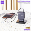 Kuciste Punjaca Moxom MX-HC286 Type C + USB 20W Sivi