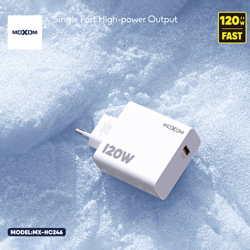 Kucni Punjac Moxom MX-HC246 120W 6A Type C Beli