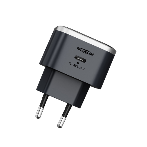 Kucni Punjac Moxom MX-HC344 PD 45W Type-C na Type-C Crni